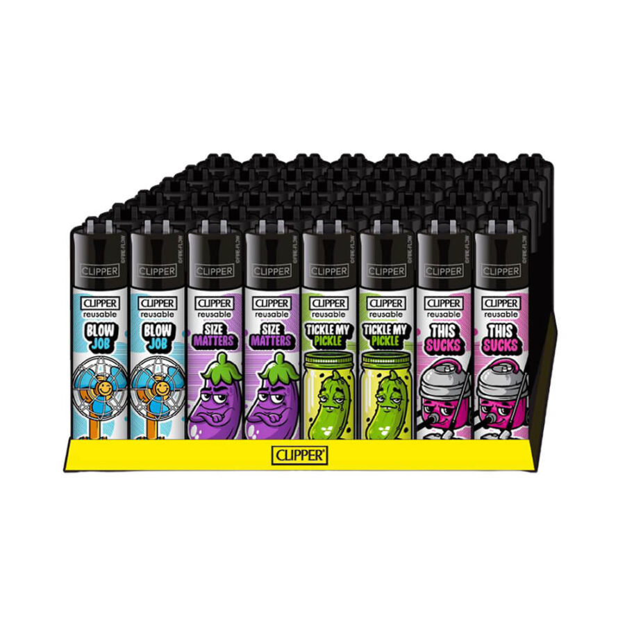 Clipper Lighters Classic Porn Slogan #8 (48pcs:display)-Wholesale 2