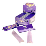 Diamond Leaf Colored Rolling Papers King Size Slim Purple (50pcs:display)-Wholesale