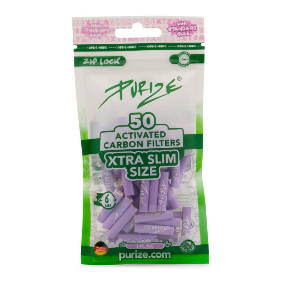 wholesale purize active carbon filter xtra slim 20x50 lilac