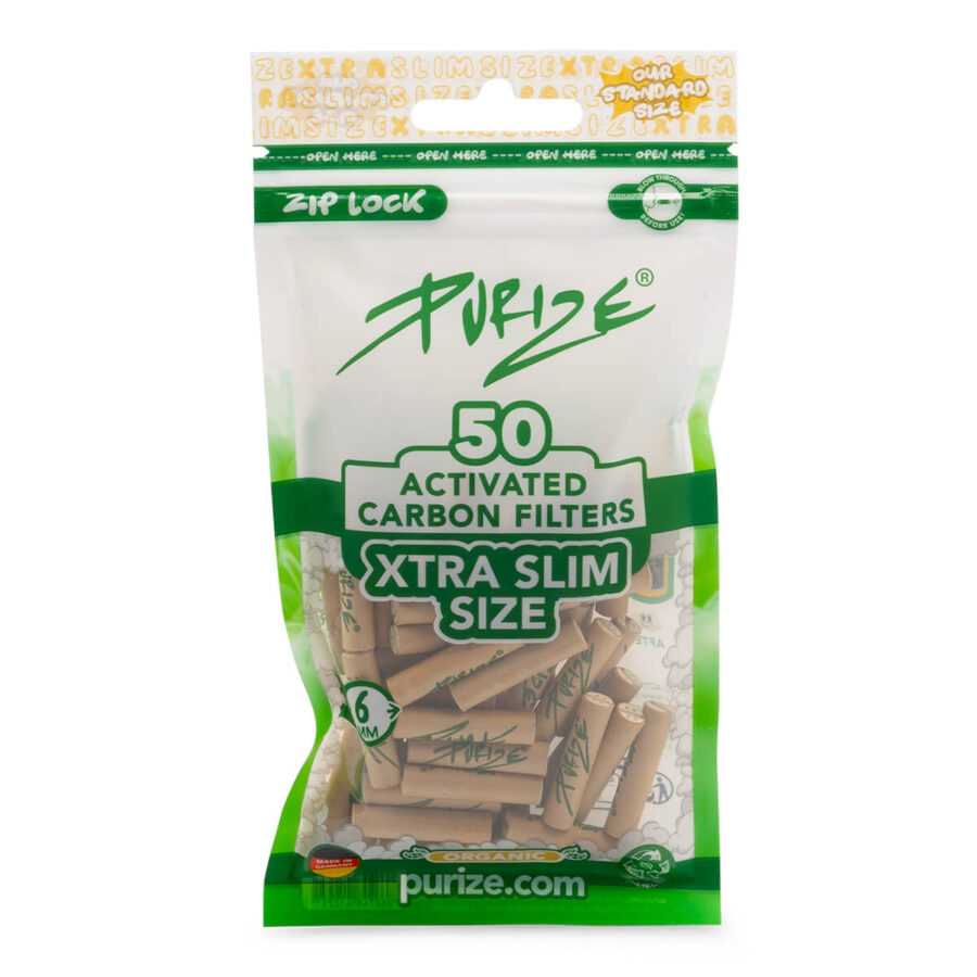 wholesale purize active carbon filter xtra slim 20x50 organic