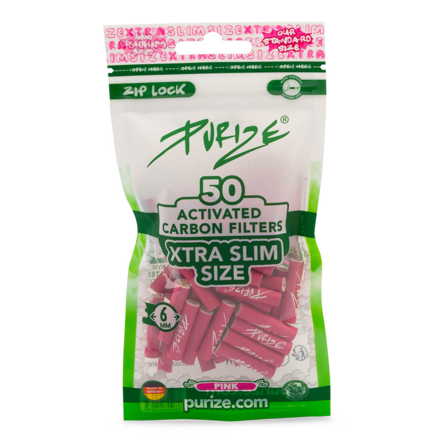 wholesale purize active carbon filter xtra slim 20x50 pink
