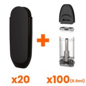 CCELL Dart-X Black Pack (20 Batteries + 100 Pods 0.5ml)