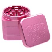 Best Buds The Cube Aluminium Grinder 4 Parts (50mm) 3 Best Buds The Cube Aluminium Grinder 4 Parts 50mm Pink