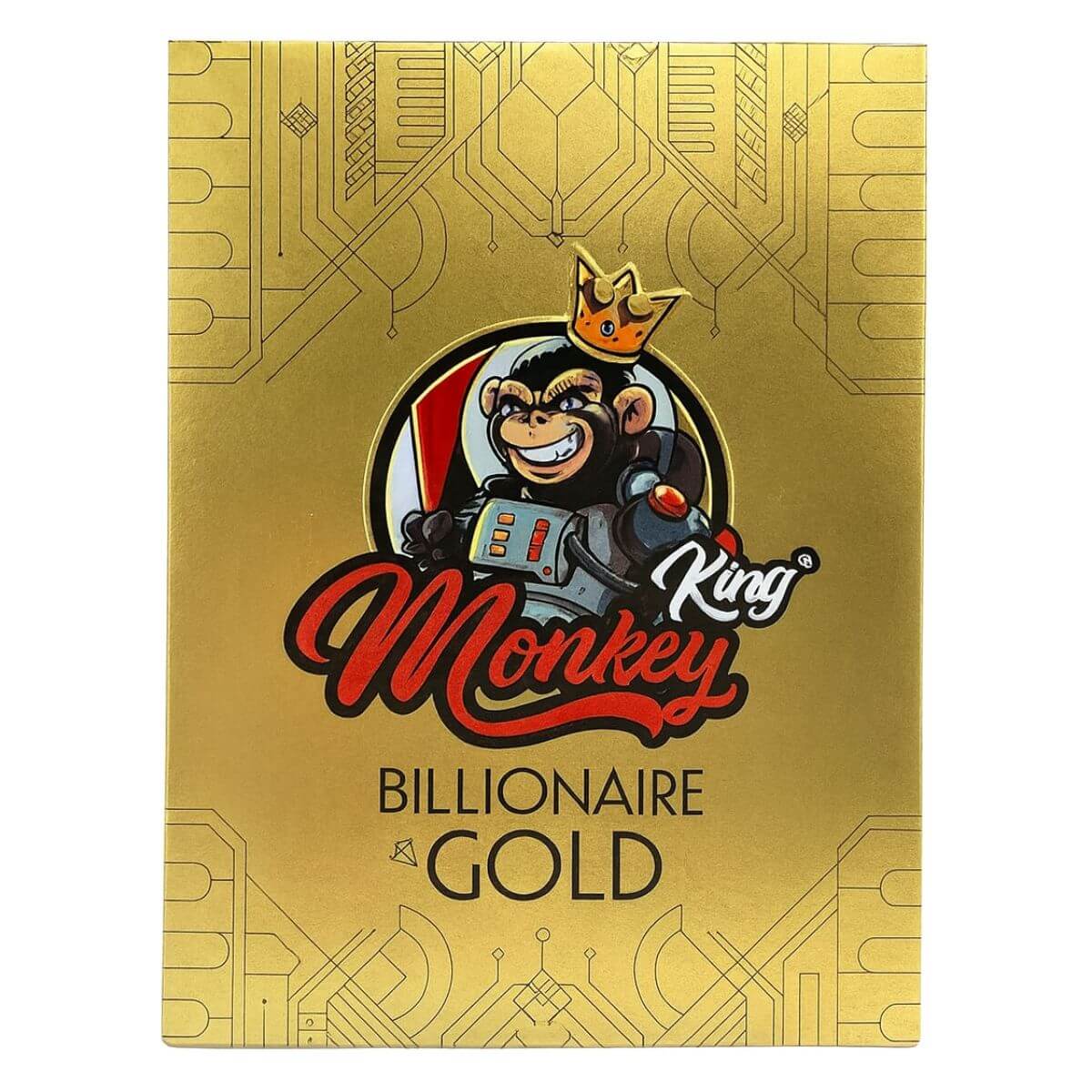 Monkey-King-Billionaire-Gold-KS-Unbleached-Ultrathin-Rolling-Papers-(24pcsdisplay) Monkey King Billionaire Gold KS Unbleached Ultrathin Rolling Papers 24pcsdisplay