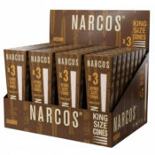 Wholesale Narcos King Size Cones Brown Edition 109 mm 32pcsdisplay