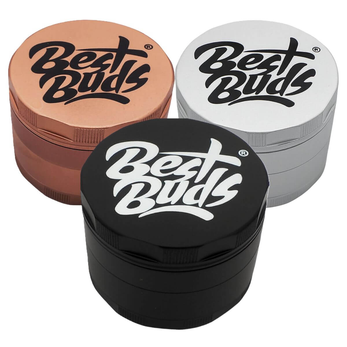 Best-Buds-Mighty-Aluminium-Grinder-4-Parts-(60mm) Best Buds Mighty Aluminium Grinder 4 Parts 60mm