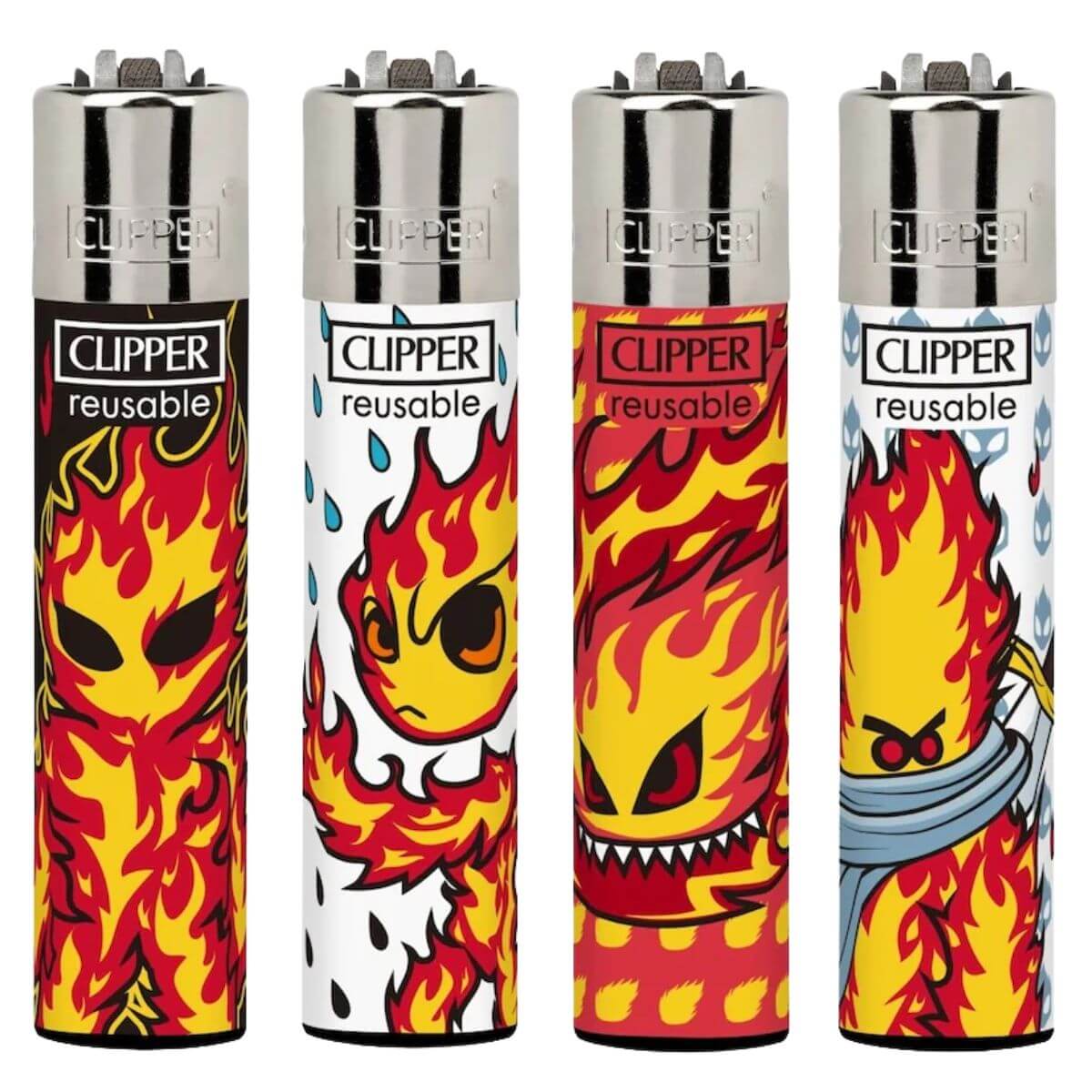 Clipper Lighters Classic Large Burningman (24pcsdisplay) Clipper Lighters Classic Large Burningman 24pcsdisplay