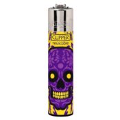 Clipper Lighters Classic Large Marked Skulls 24pcsdisplay 2