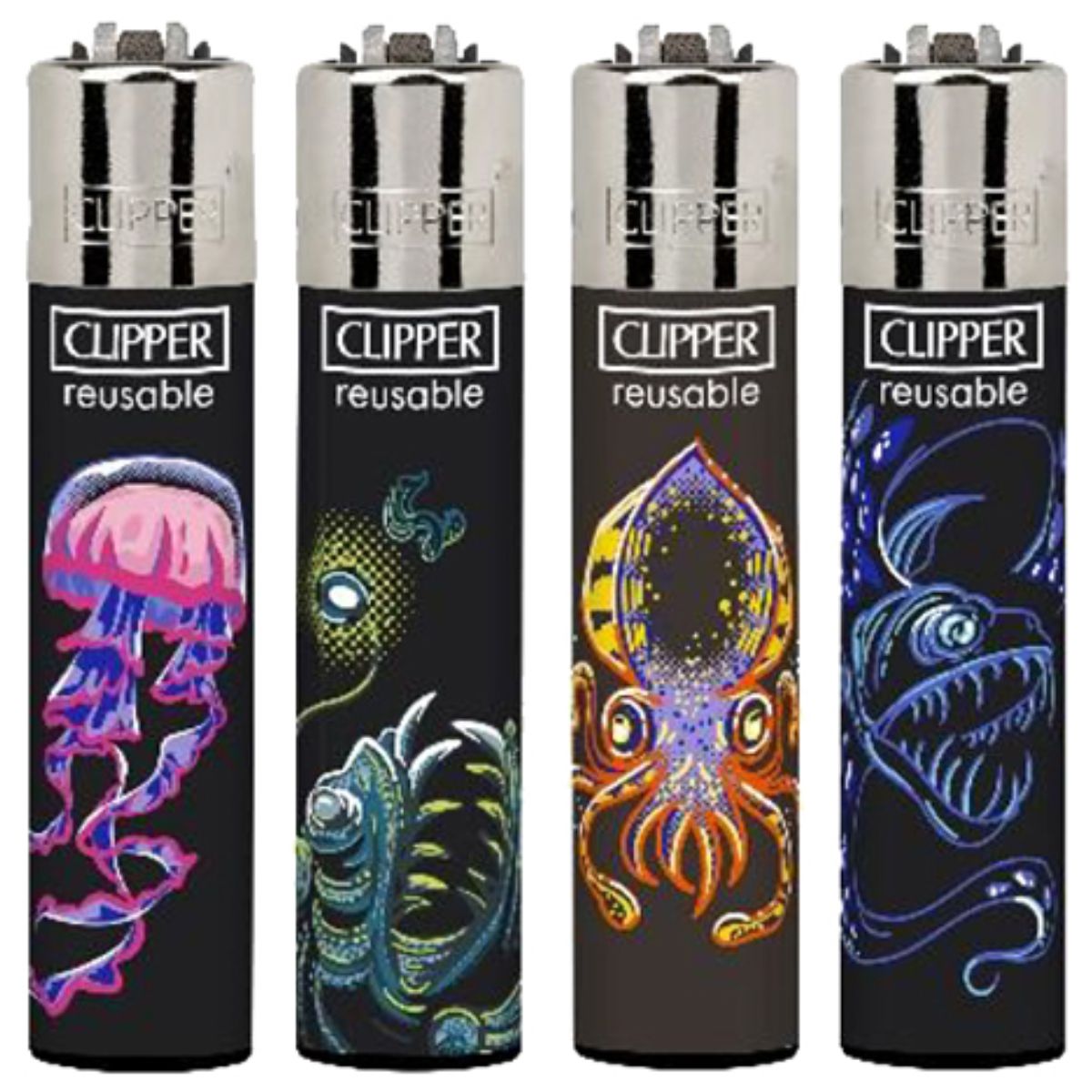 Clipper Lighters Classic Large Under the Sea (24pcsdisplay) Clipper Lighters Classic Large Under the Sea 24pcsdisplay