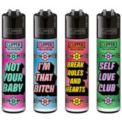 Clipper Classic Large Girly Slogan 3 (48pcsdisplay)