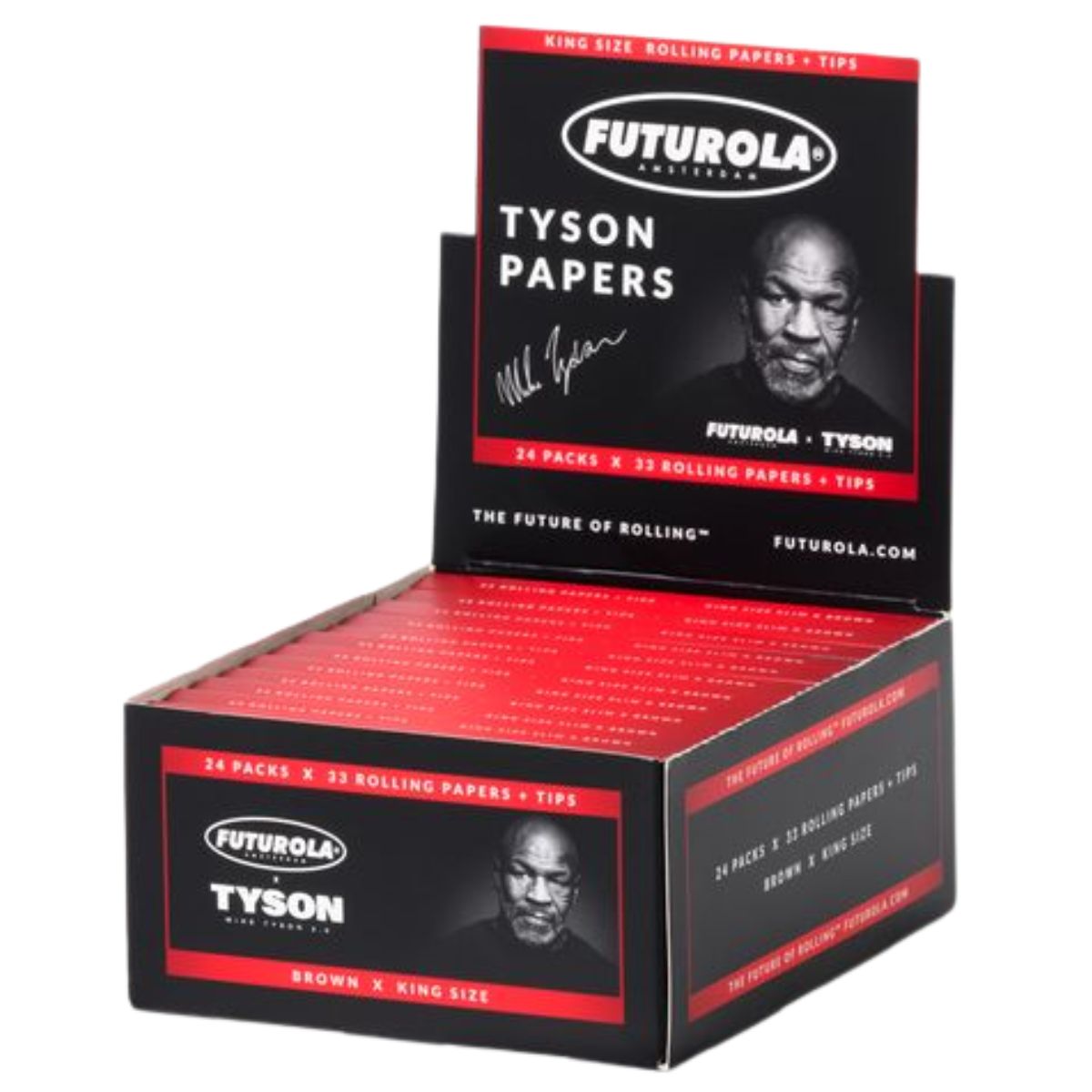 Futurola x Tyson 2.0 King Size Rolling Papers + Tips Futurola x Tyson 2.0 King Size Rolling Papers + Tips