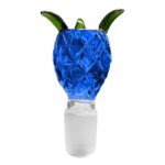 glass bowl pineapple blue