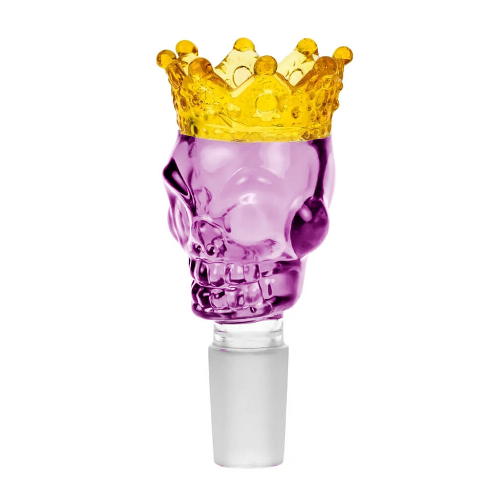 glass-bowl-skull-crown-pink glass bowl skull crown pink