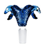glass bowl snake blue