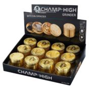 Champ High Bitcoin Metal Grinder 4 Parts-40mm (12pcs/display)
