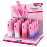 Champ High Pink Bicolar Turboflame Lighter (12pcs/display) Champ High Pink Bicolar Turboflame Lighter (12pcs/display)