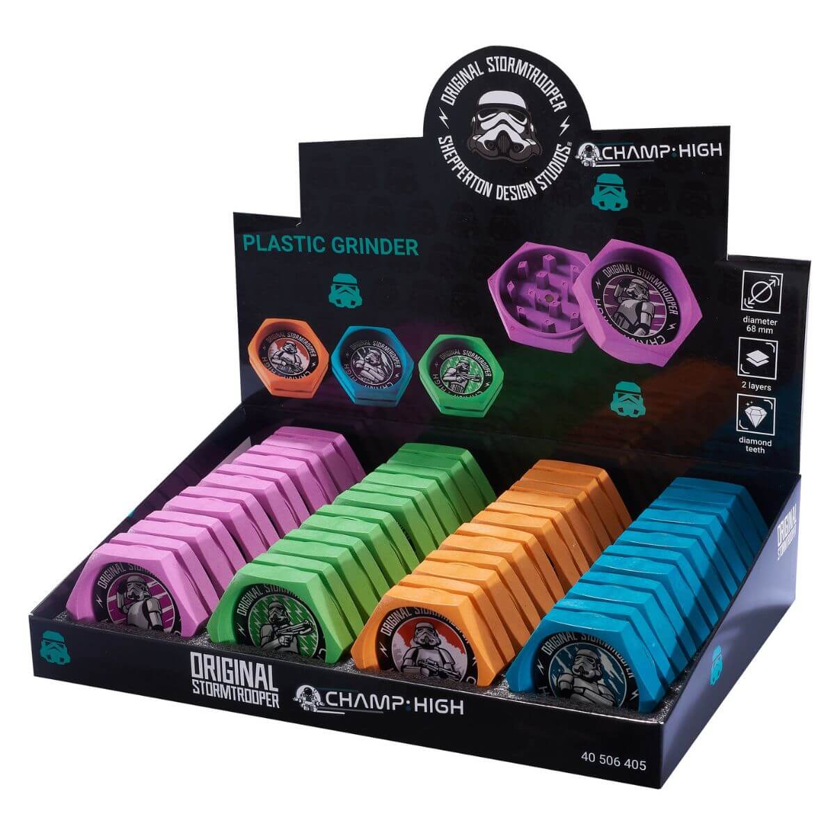 Champ High Stormtrooper Plastic Grinder (24pcsdisplay) Champ High Stormtrooper Plastic Grinder (24pcs/display)