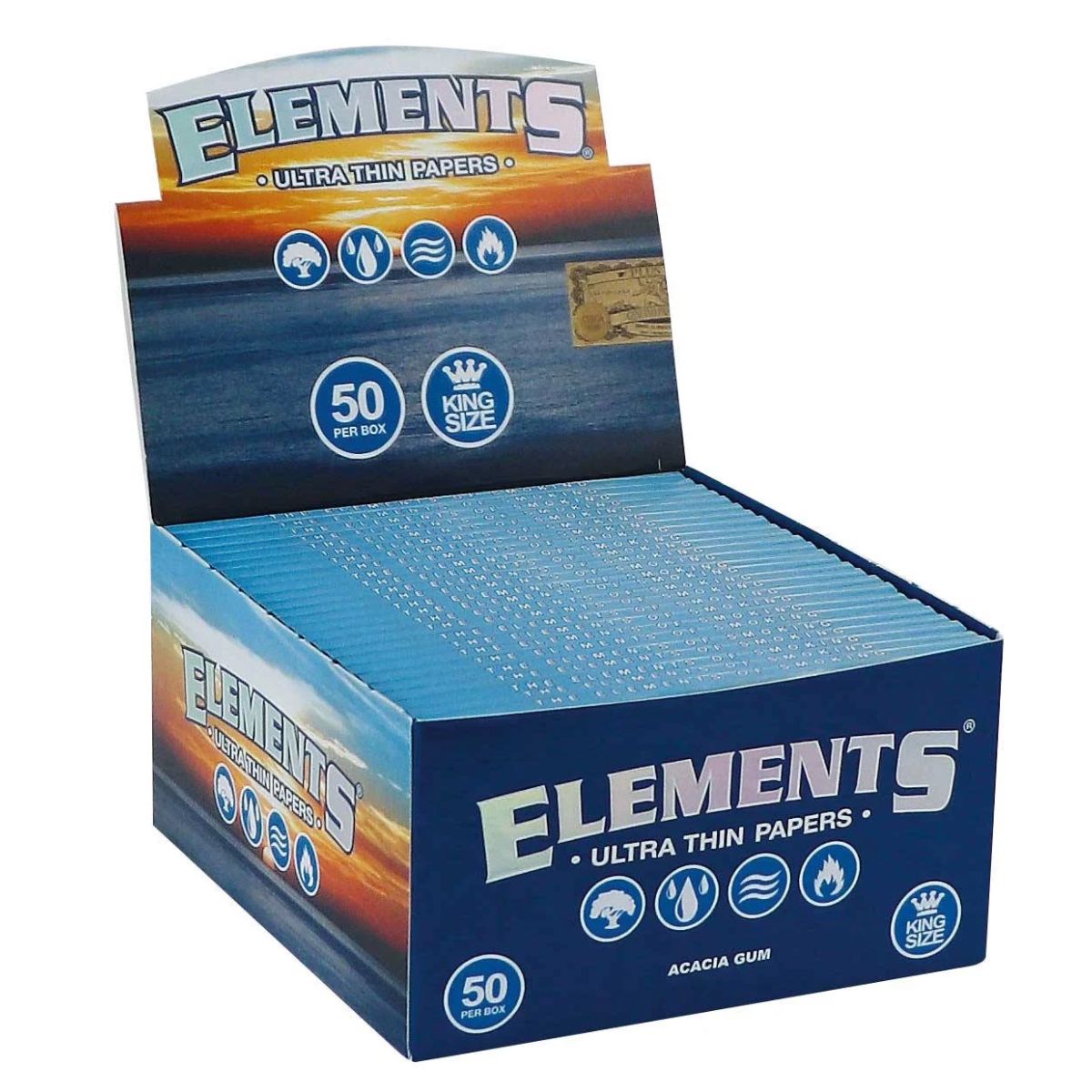 Elements King Size Ultra Thin Rolling Papers (50pcsdisplay) Elements King Size Ultra Thin Rolling Papers (50pcs/display)
