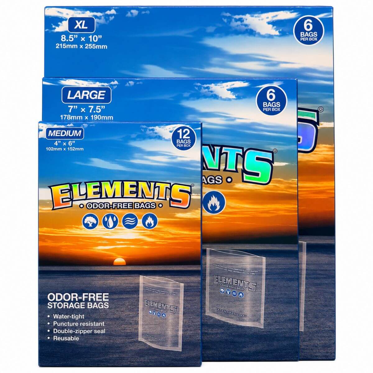 Elements Odor-Free Storage Bags Elements Odor-Free Storage Bags