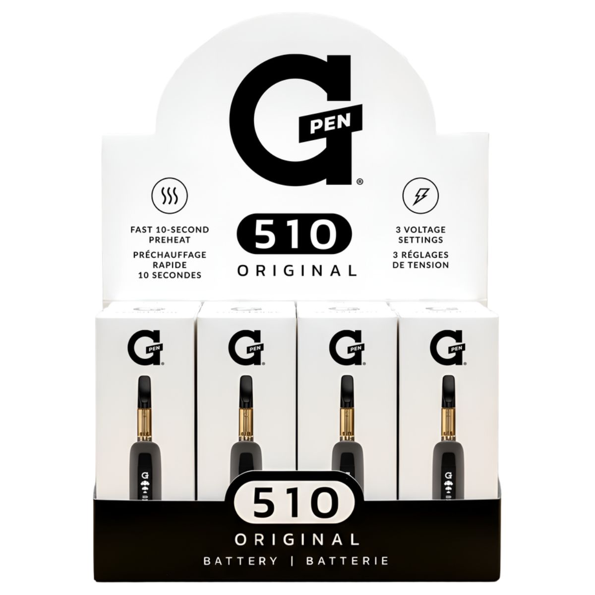 G-Pen 510 Original Battery (20pcsdisplay) - Black G-Pen 510 Original Battery (20pcsdisplay) - Black