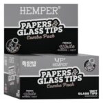 Hemper King Size Rolling Classic White Paper Booklet + Glass Tips (20pcs/display) Hemper King Size Rolling Classic White Paper Booklet + Glass Tips (20pcsdisplay) 6mm