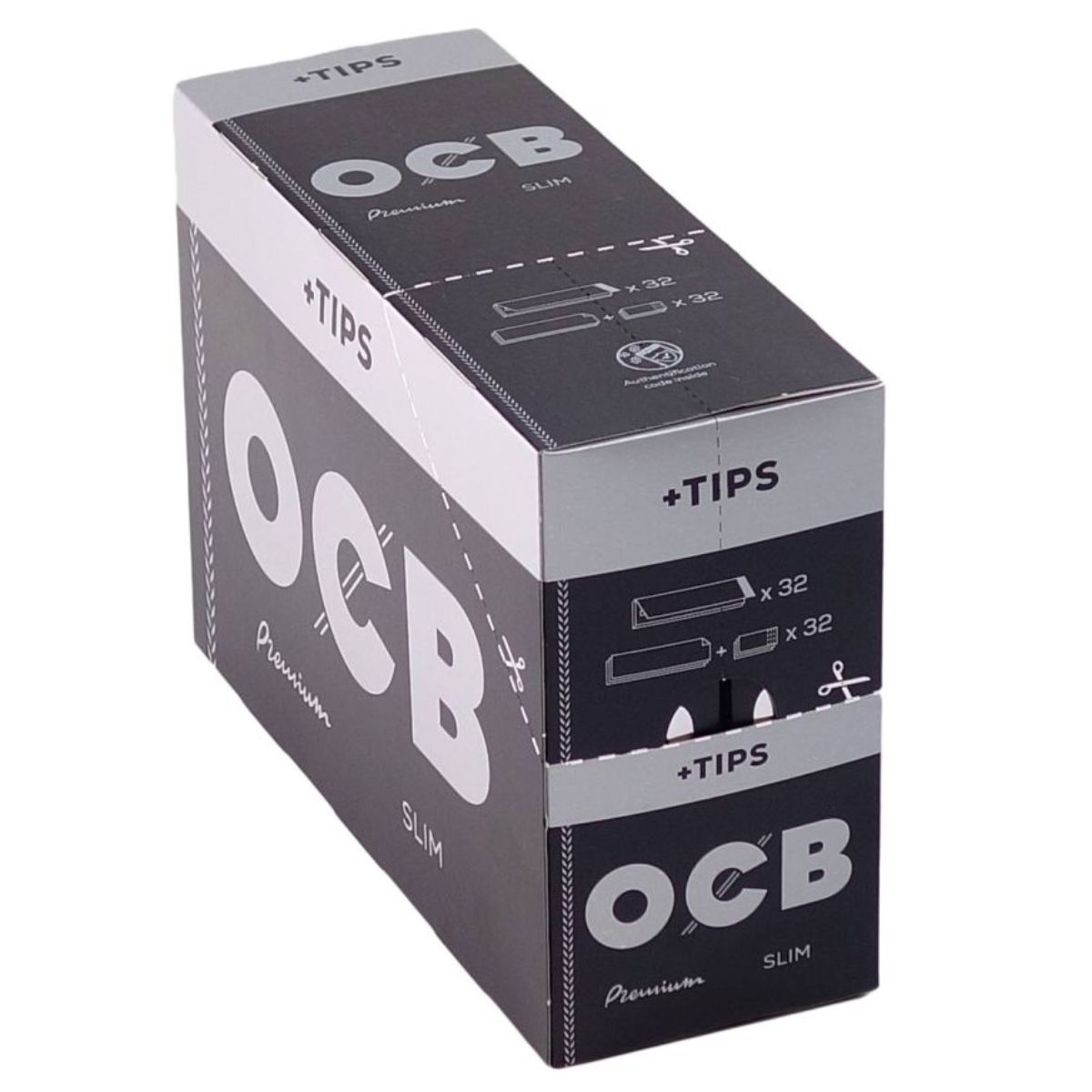 OCB Premium Ultra Thin Rolling Papers + Tips (32pcsdisplay) OCB Premium Ultra Thin Rolling Papers + Tips (32pcs/display)