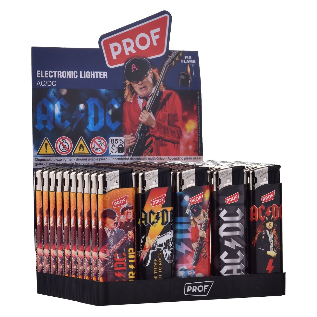 Prof ACDC Fixflame Lighter (50pcsdisplay) Prof AC/DC Fixflame Lighter (50pcs/display)