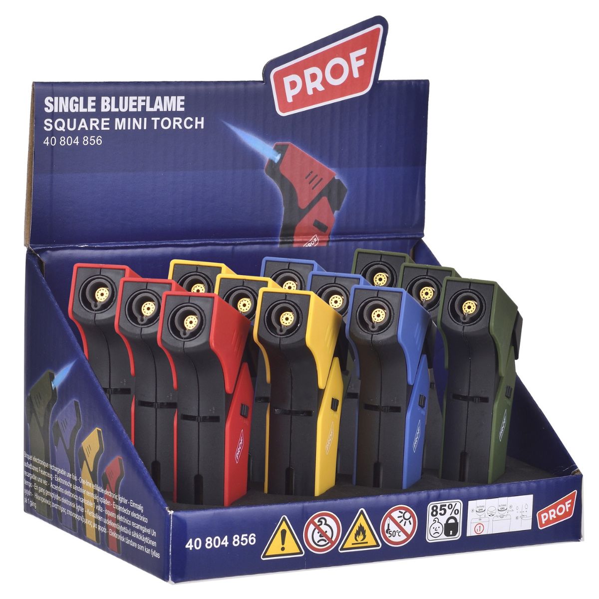 Prof Square Mini Torch Jetflame Lighter (12pcsdisplay) Prof Square Mini Torch Jetflame Lighter (12pcs/display)