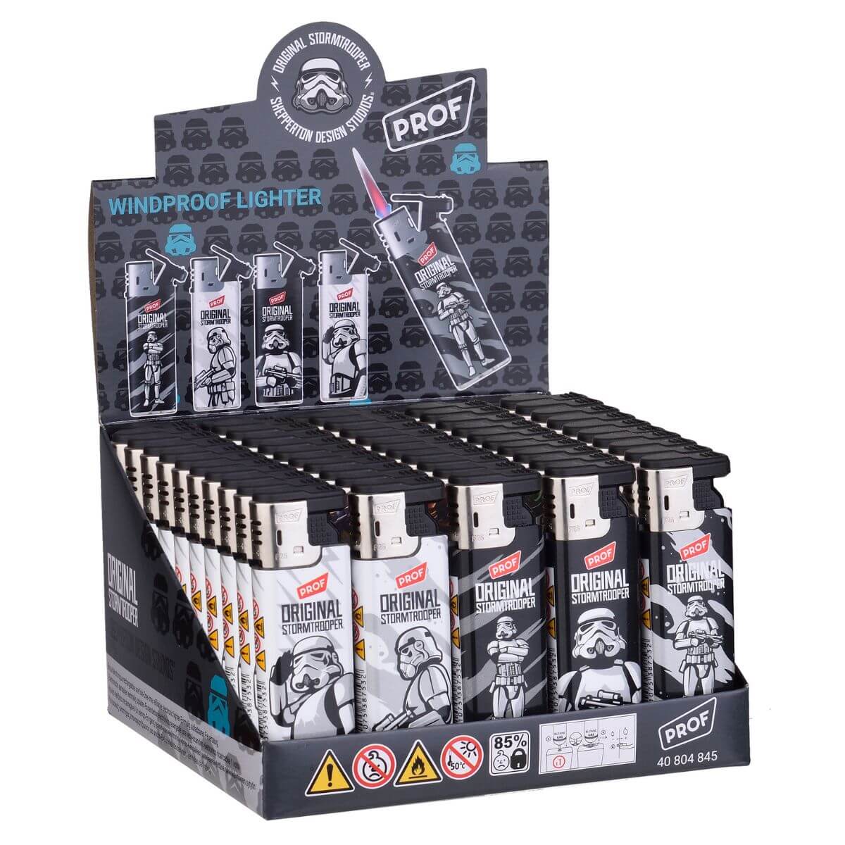 Prof Stormtrooper Slidecap One-time Refillable Lighter (20pcsdisplay) Prof Stormtrooper Slidecap One-time Refillable Lighter (20pcs/display)