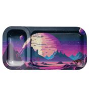 V Syndicate Duotray Game Over Metal Rolling Tray with Removable Stash Tray 32x16cm 1