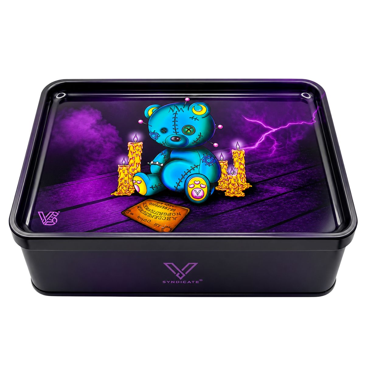 V-Syndicate Syndicase Plus Ouija Bear Rolling Tray with Storage Tin Box V-Syndicate Syndicase Plus Ouija Bear Rolling Tray with Storage Tin Box