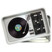 V Syndicate Syndicase Plus Record Player Rolling Tray with Storage Tin Box 3