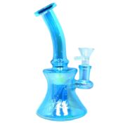 DOGG LBS Everyday 5 Electro Plated Rig Water Pipe Blue 1