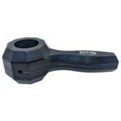Death Row Records 4.4″ Metal 2pc Easy Cleaning Black Hand Pipe 1